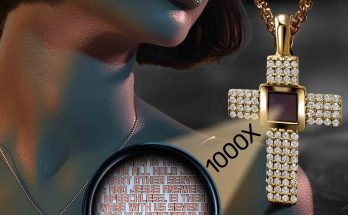 Top Christian Jewelry Brands Present Gold Cross Pendant with Diamond Accents by My Nano Jewelry