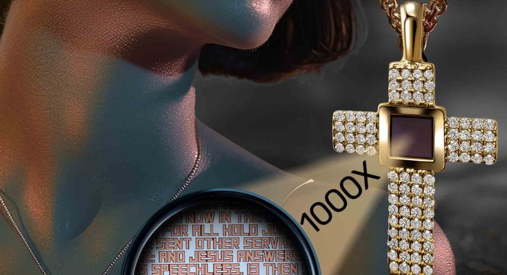 Top Christian Jewelry Brands Present Gold Cross Pendant with Diamond Accents by My Nano Jewelry