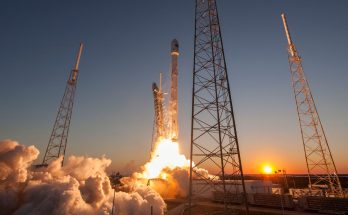 Falcon rocket launch