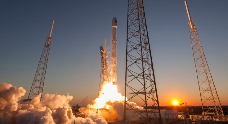 Falcon rocket launch